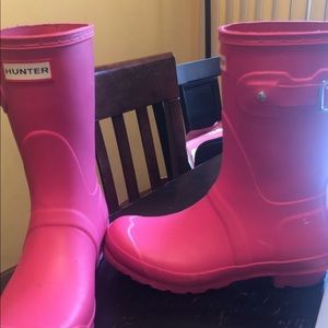Pink Hunter Rain boots